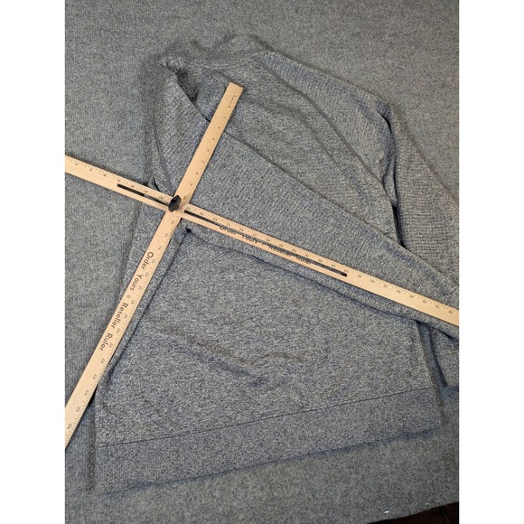 Lululemon Mens Grey Heathered Texture Quarter Zip Pullover Sweatshirt XL #2338 - Picture 2 of 11